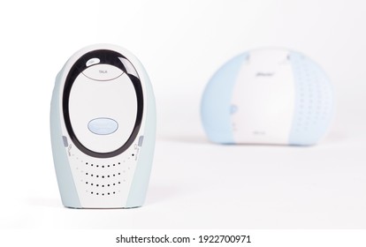 Simple Old Baby Monitor, Isolated On White