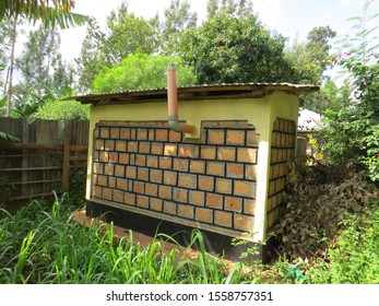 A Simple Pit Latrine At Home