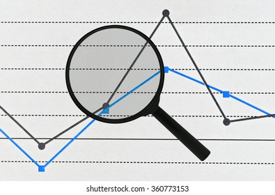 Simple planar graph in two colors and a magnifier over it
