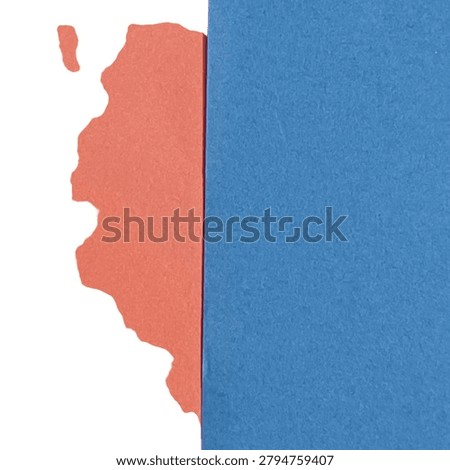 A simple red map pin icon with a drop shadow on a bright blue background, suitable for maps or location marking use