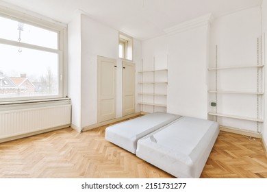 The Simple Room With Big And Small Window