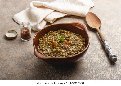 A Simple Scene Of Lentil Curry Bowl
