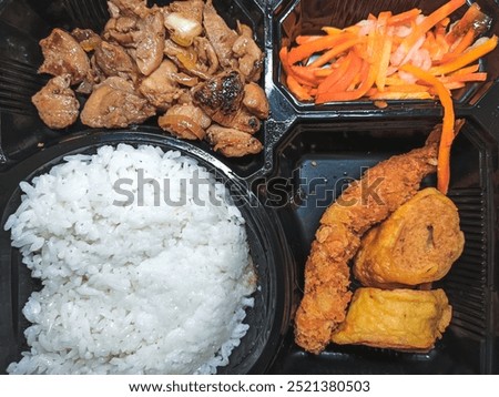 A simple set of bento for breakfast or lunch