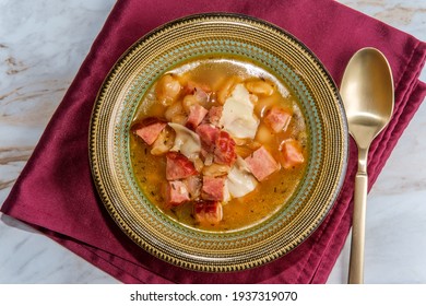 Simple Slow-cooker Ham And Cannellini Bean Soup
