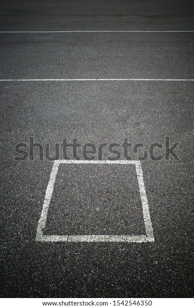 Simple\
square marking on car parking zone\
background