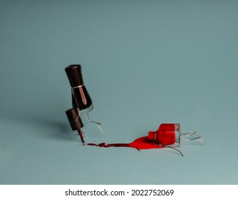 Simple Things - Murder Series - Tabletop Miniature with Nail Laquer bottles