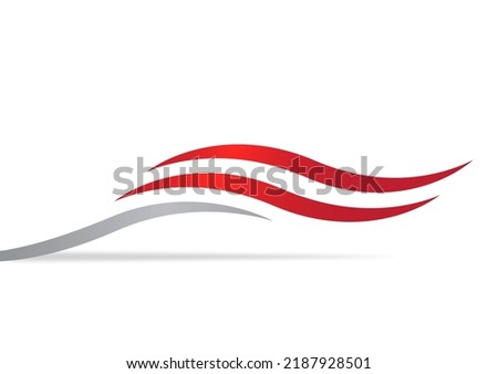 simple wave spalsh swoosh background