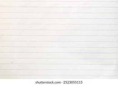 Simple white lined paper background ideal for various design needs. Perfect for notes, templates, or any minimalist project requiring a clean surface.