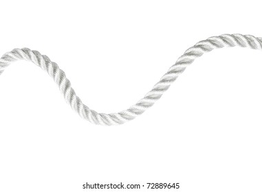 Simple White Rope Isolated