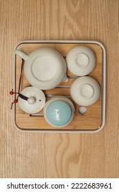 A Simple White Tea Set