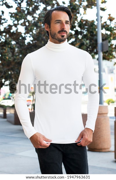white turtleneck men outfits