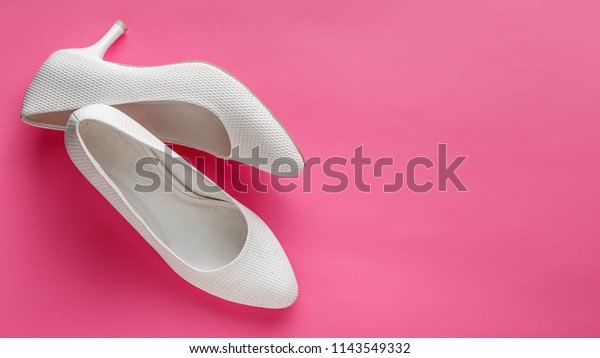 simple white wedding shoes