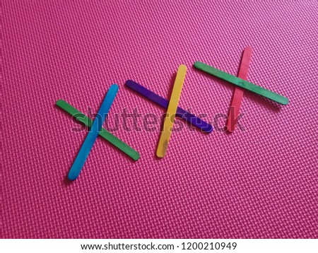 simple WORDS with pink background