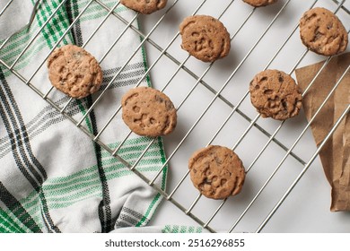 A simple yet effective composition with stacked cakes. This photo can be used for a variety of visual purposes, from graphic design to cookbook illustration.