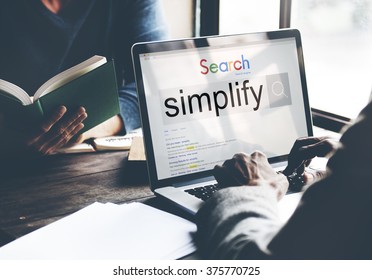 Simplify Clarify Easy Simple Concept