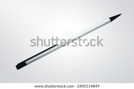 simplistic 3d white black pen white background. Resolution and high quality beautiful photo
