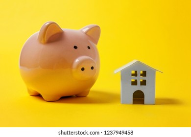 piggy bank shaped like a house