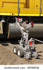 Simulated Train and Tank Truck accident with a WMD component - including a pipe bomb on the tank truck, radiological components.