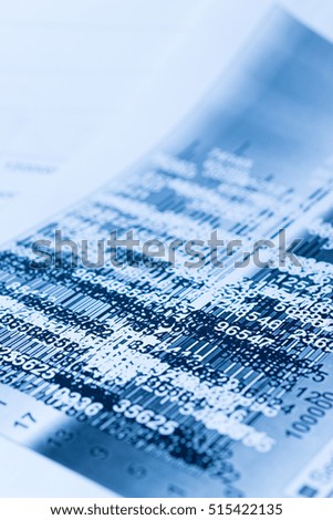 Simulation of a financial study