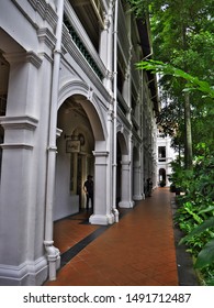Singapore - 03 Mar 2012: The Vintage Raffles Hotel, Singapore