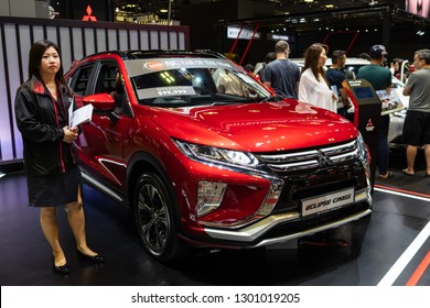 Singapore -12 January 2019. New Mitsubishi Eclipse Cross At Singapore Motor Show