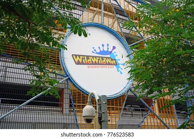 SINGAPORE -15 DEC 2017- View Of The Wild Wild Wet, The Largest Water Park In Singapore, Located In Downtown East In Pasir Ris.