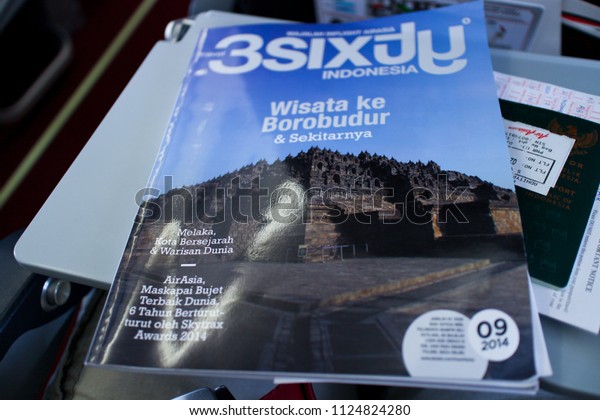 Singapore 2014 Air Asia Presenting Their Stock Photo Edit