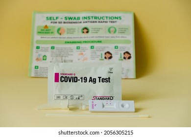 Singapore 2021Oct DIY Antigen Rapid Test ART Kit With Instructions, Distributed To All Households Via SingPost By Government As Part Of Strategy To Step Up COVID-19 Testing Efforts.