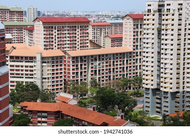 SINGAPORE - 24 APR 2021: BISHAN NORTH Housing Board (HDB) Estate. The ETHNIC INTEGRATION POLICY sets racial quotas on flat ownership within each HDB block and neighbourhood during purchase and resale.