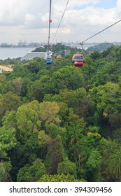 Singapore Cable Car In Sentosa Island