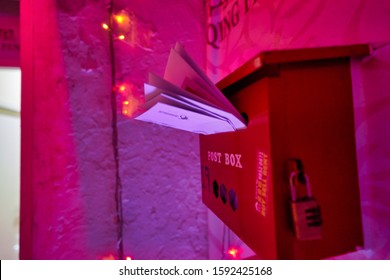 SINGAPORE - CIRCA APRIL, 2019: Close Up Shot Of Letter Box Seen On A Wall In Singapore.