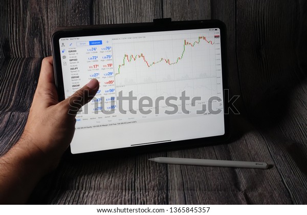 Singapore Circa April 2019 Tr!   ading Forex Stock Photo Edit Now - 