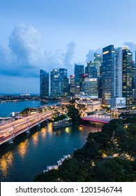 Singapore City, Sept 2018: Singapore Drone View 