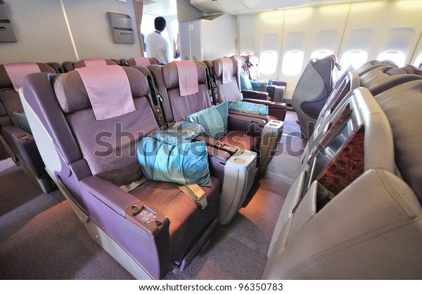 Singapore February 17 Business Class Cabin Stock Photo Edit Now