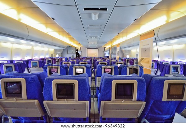 Singapore February 17 Economy Class Cabin Stock Image Download Now