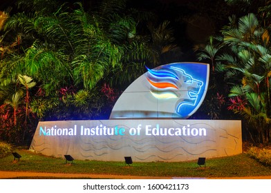 SINGAPORE - Feburary 17, 2012: Entrance Of National Institute Of Education, Singapore.