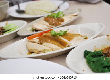 Singapore Hainanese Chicken Rice From Food Stall