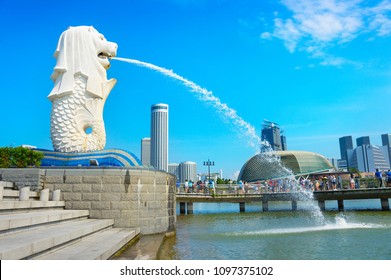 Singapore Merlion Park Images, Stock Photos u0026 Vectors  Shutterstock