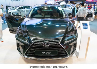 SINGAPORE - JANUARY 14, 2018: Lexus NX300 at motorshow in Singapore.