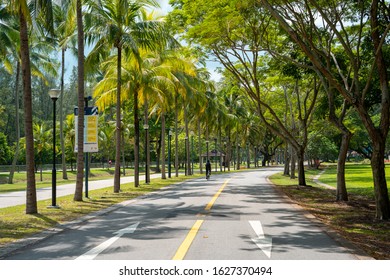 Singapore - January 2020: East Coast Park