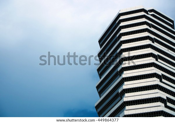 Singapore, Singapore - July 03, 2016: The\
Concourse is a post-modern high-rise commercial and residential\
building on Beach Road in Kallang,\
Singapore.