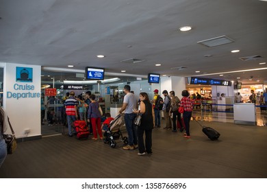 SINGAPORE, JULY 17, 2016: Cruise Departure Center Of Singapore Harbourfront