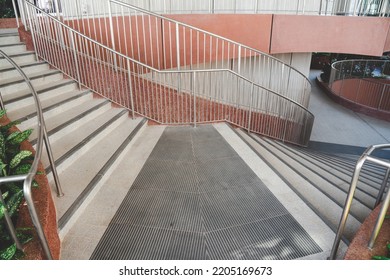 Singapore - July 27,2022 : Architecture Stair At CapitaSpring In Singapore.