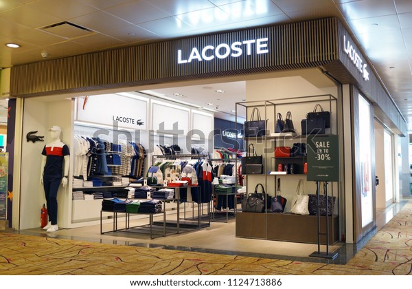 pension Specificitet Skuespiller Singapore June 20 2018 Lacoste Fashion Stock Photo (Edit Now) 1124713886