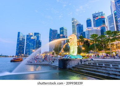 Singapore Singapore January 1 2016 Night Stock Photo 697224274 ...