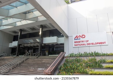 Singapore- Mar 13, 2022: Exterior Of Ministry Of National Development In Singapore. It Is A Key Government Ministry Responsible For National Land Use And Development Planning