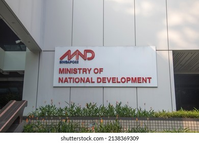 Singapore- Mar 13, 2022: Exterior Of Ministry Of National Development In Singapore. It Is A Key Government Ministry Responsible For National Land Use And Development Planning