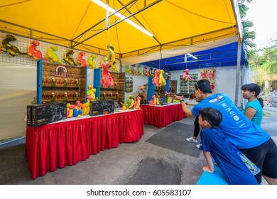 Singapore, Singapore - March 18, 2017 : Fun Fair Games At Gardens By The Bays, Singapore During Children Festival