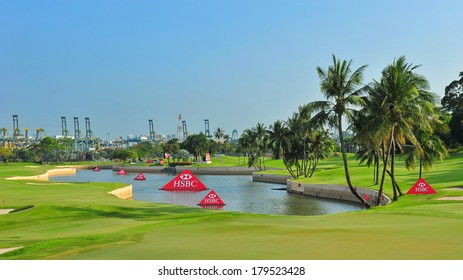 SINGAPORE - MARCH 2: HSBC Women's Champions At Sentosa Golf Club Serapong Course March 2, 2014 In Singapore