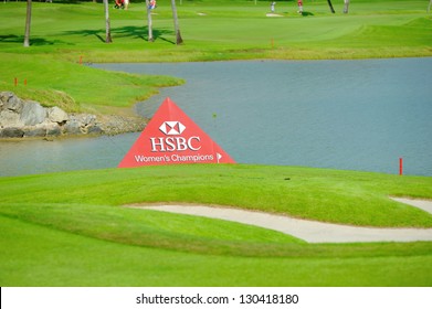 SINGAPORE - MARCH 2: Water Marker At The HSBC Women's Champions At Sentosa Golf Club Serapong Course March 2, 2013 In Singapore